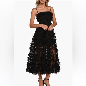 Helsi Audrey Floral Appliqué Cocktail Dress, size L